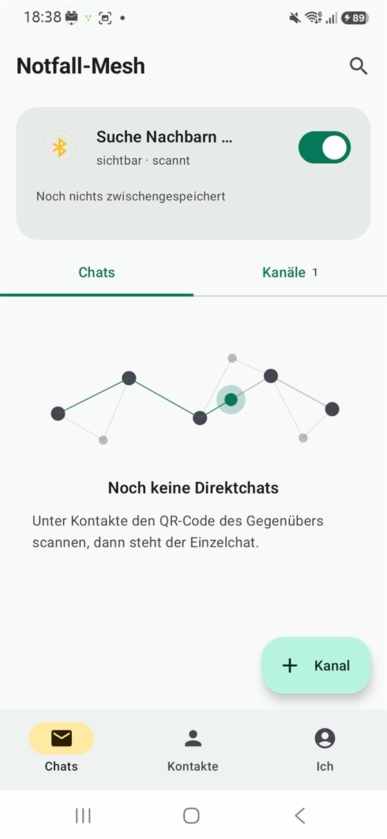 Startbildschirm — Chats
