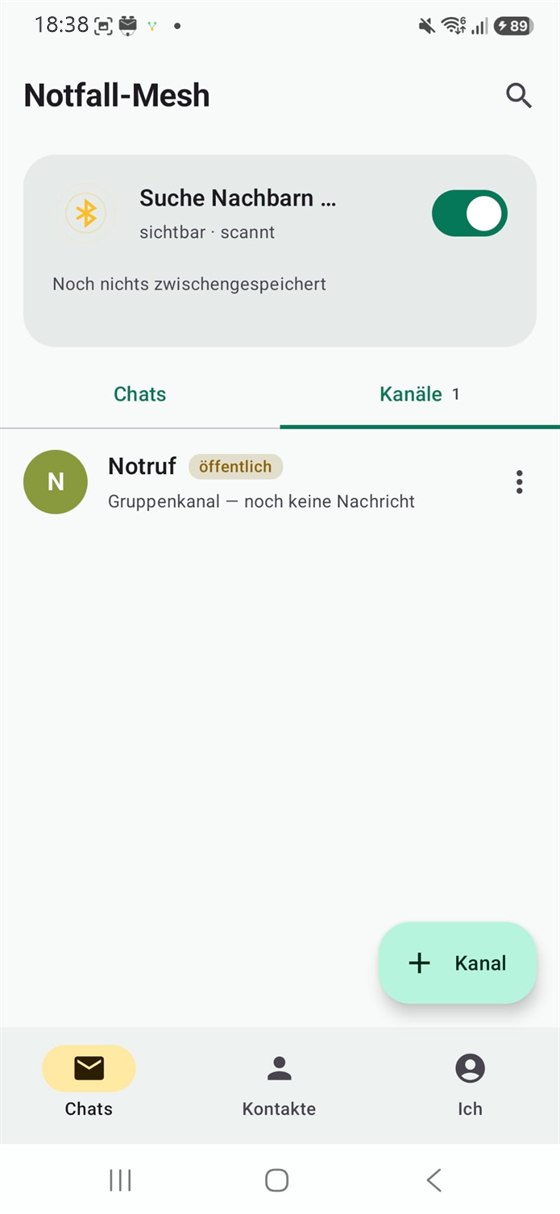 Kanäle — Notruf